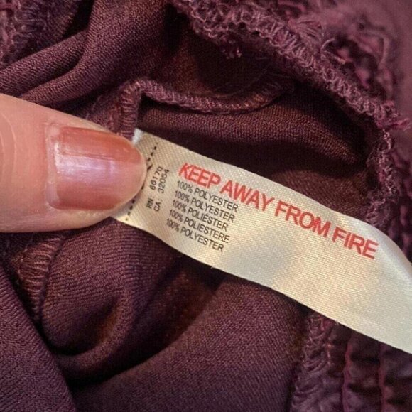 Whimsigoth Satin Ensemble Wide Leg Ruffle Detail Free People Set - Picture 9 of 16